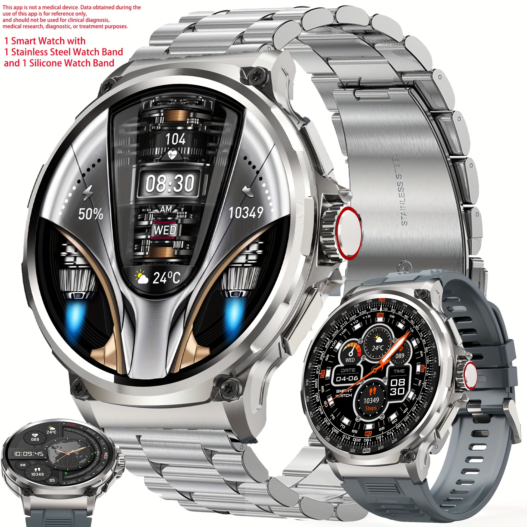 Watch Smart Smartwatch - Men'S Smart Watch (Answer/Dial Calls), Fitness