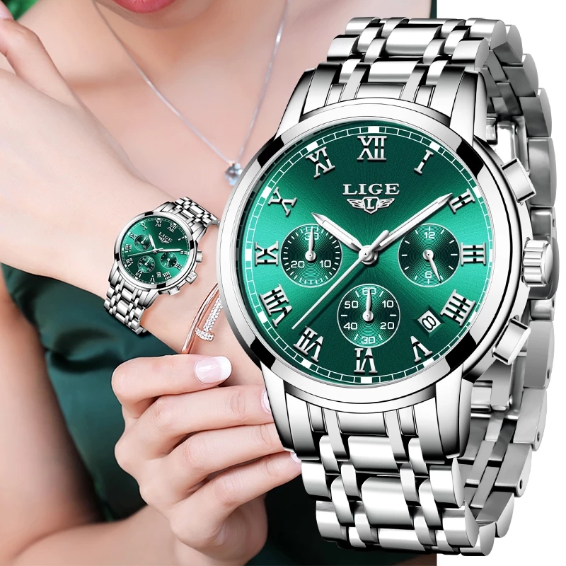 Ladies Fashion Watch - LIGE 2024 New Fashion Women Watches