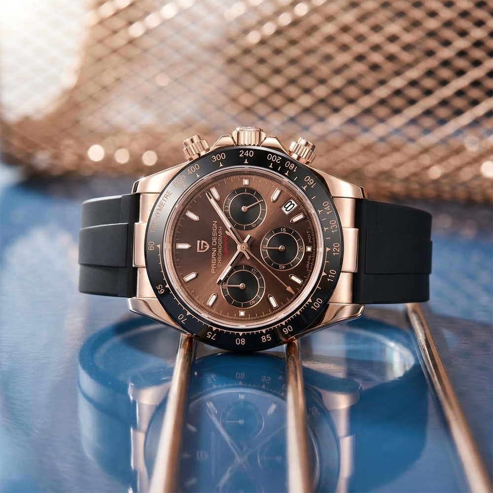 Chronograph Sport Watch - PAGANI DESIGN Men Quartz Chronograph Watch