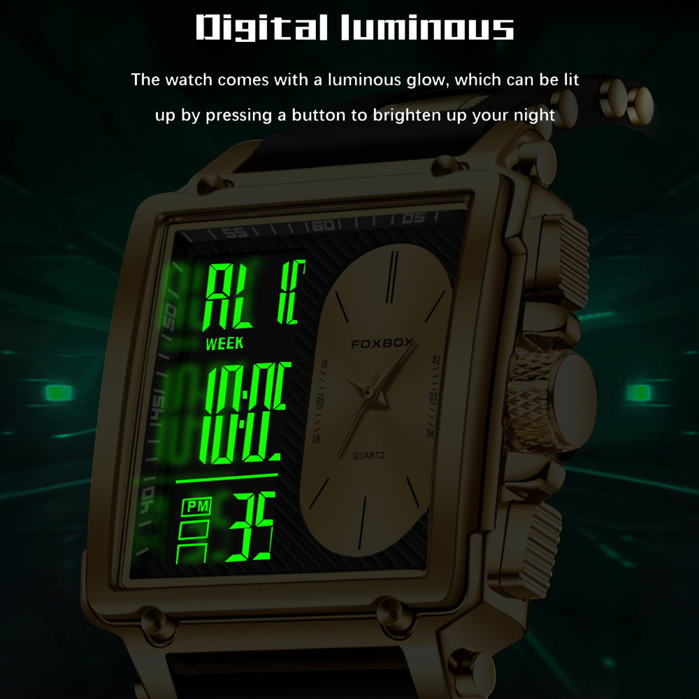 Smartwatch Watches For Men Digital - LIGE Top Original Square Digital Watch
