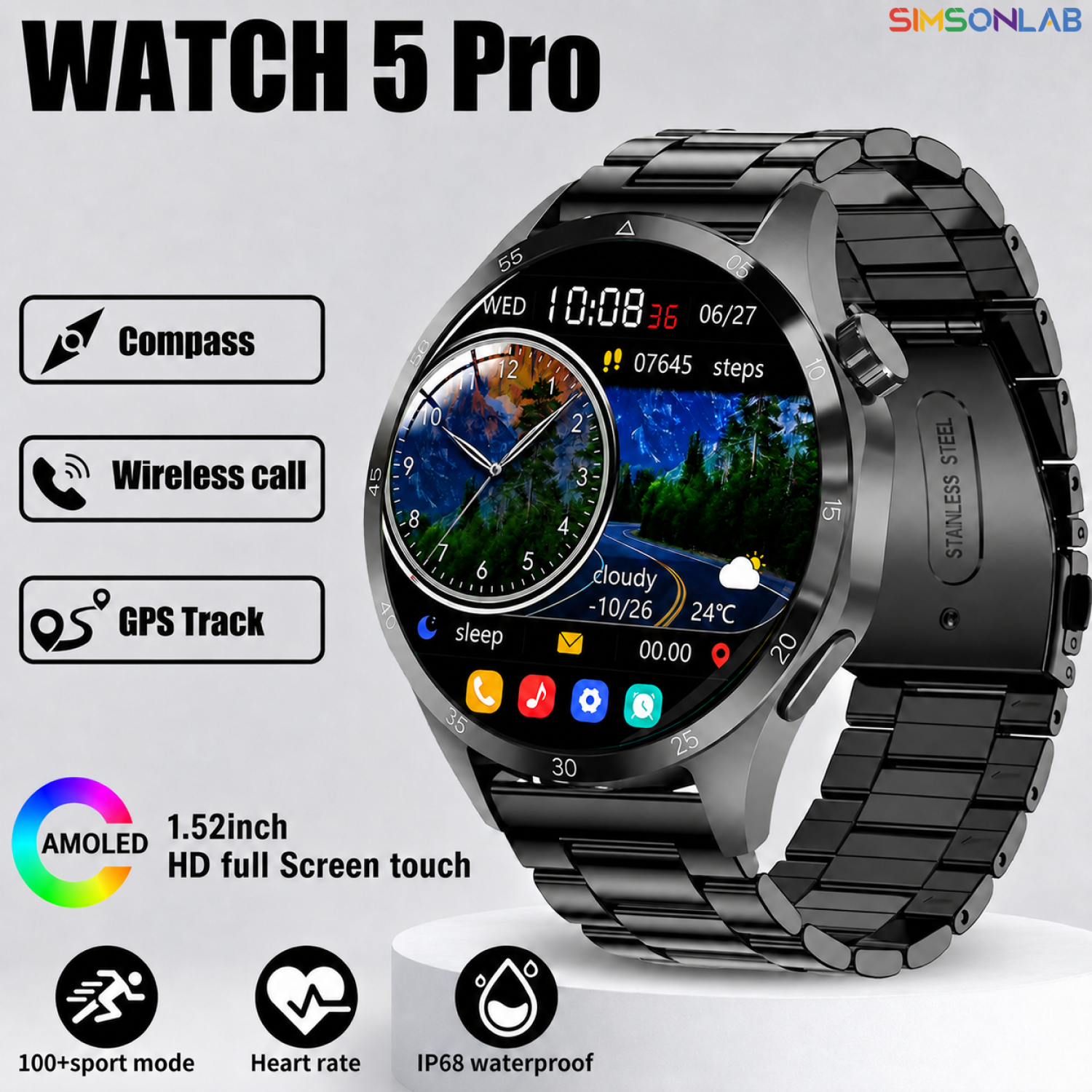 Smartwatch Online Watches For Men - 2026 New Smart Watch Men AMOLED