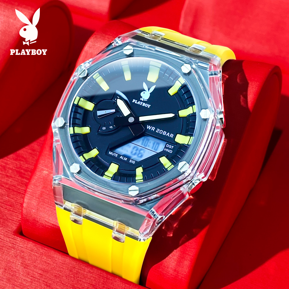 Smartwatch Watches For Men Digital - PLAYBOY 2066 Brand Original Electronic Fashionable