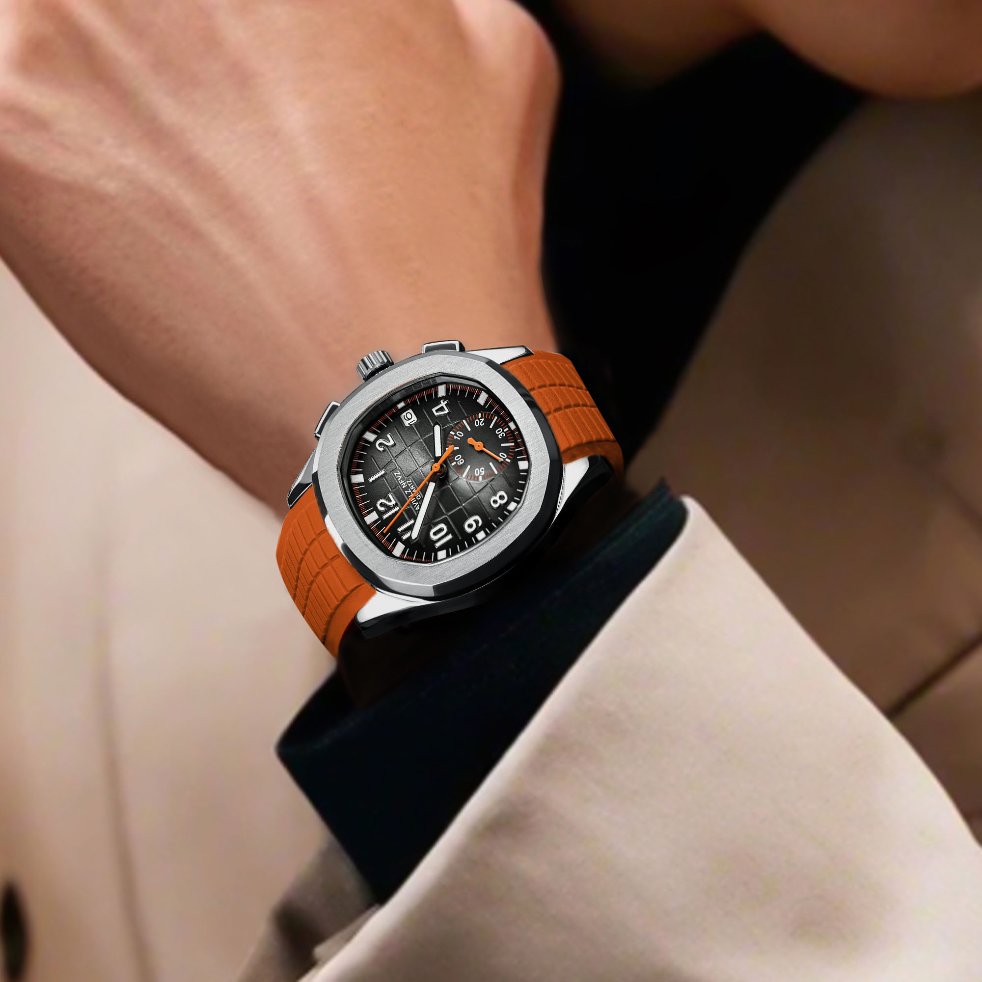 Smartwatch Watches For Men Digital - NAVIFLZ NFVZ Design New Luxury Mens