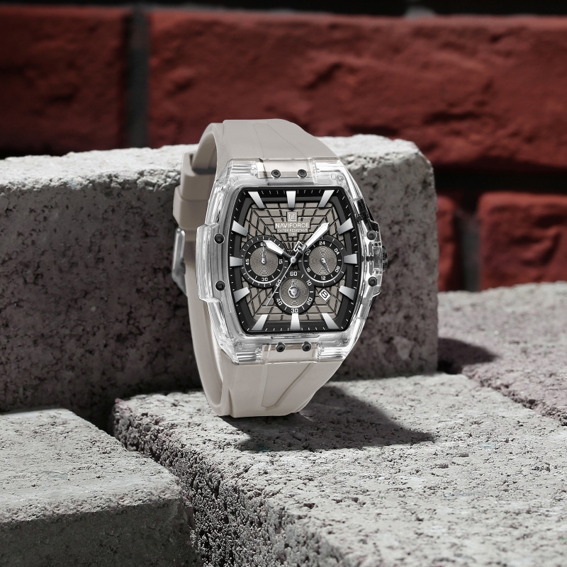 Chronograph Sport Watch - NAVIFORCE Mens Sport Watches 5ATM Waterproof