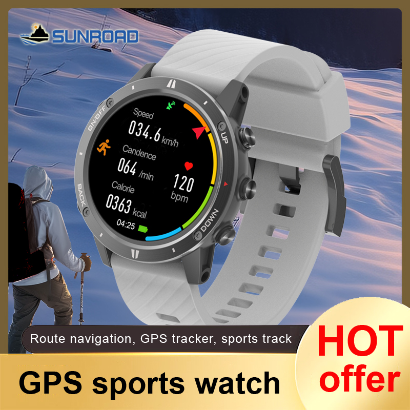 Smartwatch Watches For Men Digital - 2024 New Sunroad GPS Sports Watch