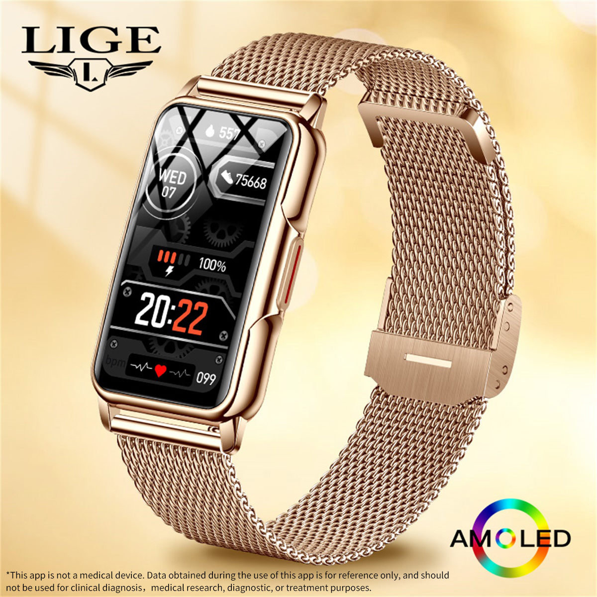 Watch Smart Smartwatch - LIGE Smart Watch Men Women Fitness