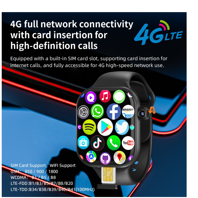 Original VP29 Smartwatch 4G LT - Smartwatch Watch Whatsapp บทวิจารณ์และราคา