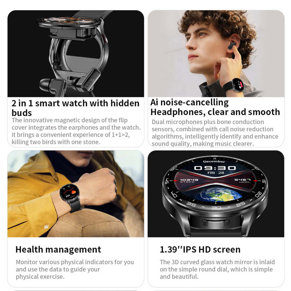 2 In 1 TWS Headset Smart Watch - Smartwatch Noise Watches For Women บทวิจารณ์และราคา