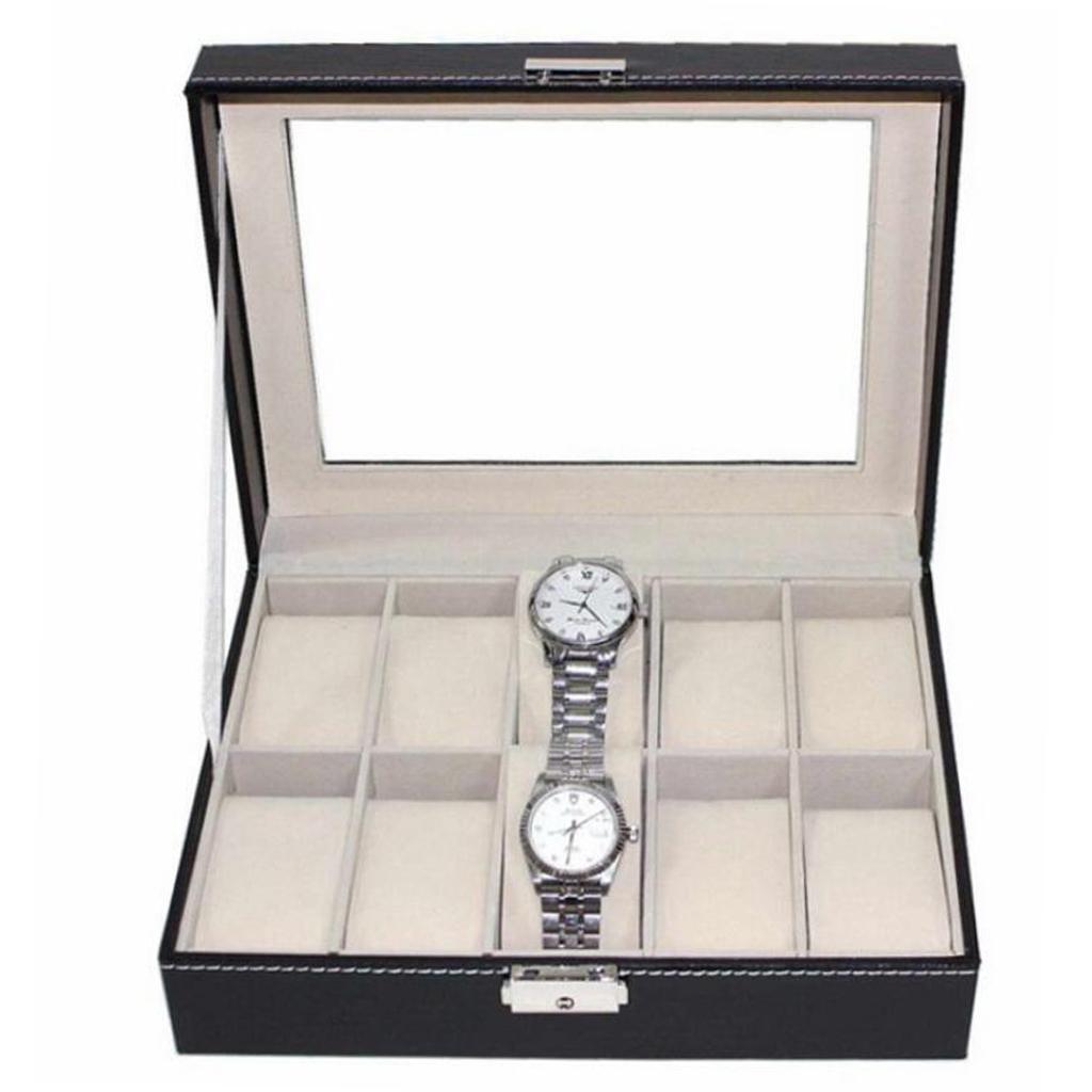 Glass Top Wooden Watch and Jew - Watch Display Pillow บทวิจารณ์และราคา