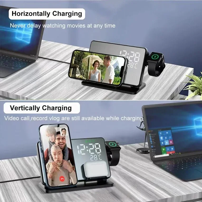 Wireless Charger Alarm Clock S - Iwatch Smartwatch บทวิจารณ์และราคา