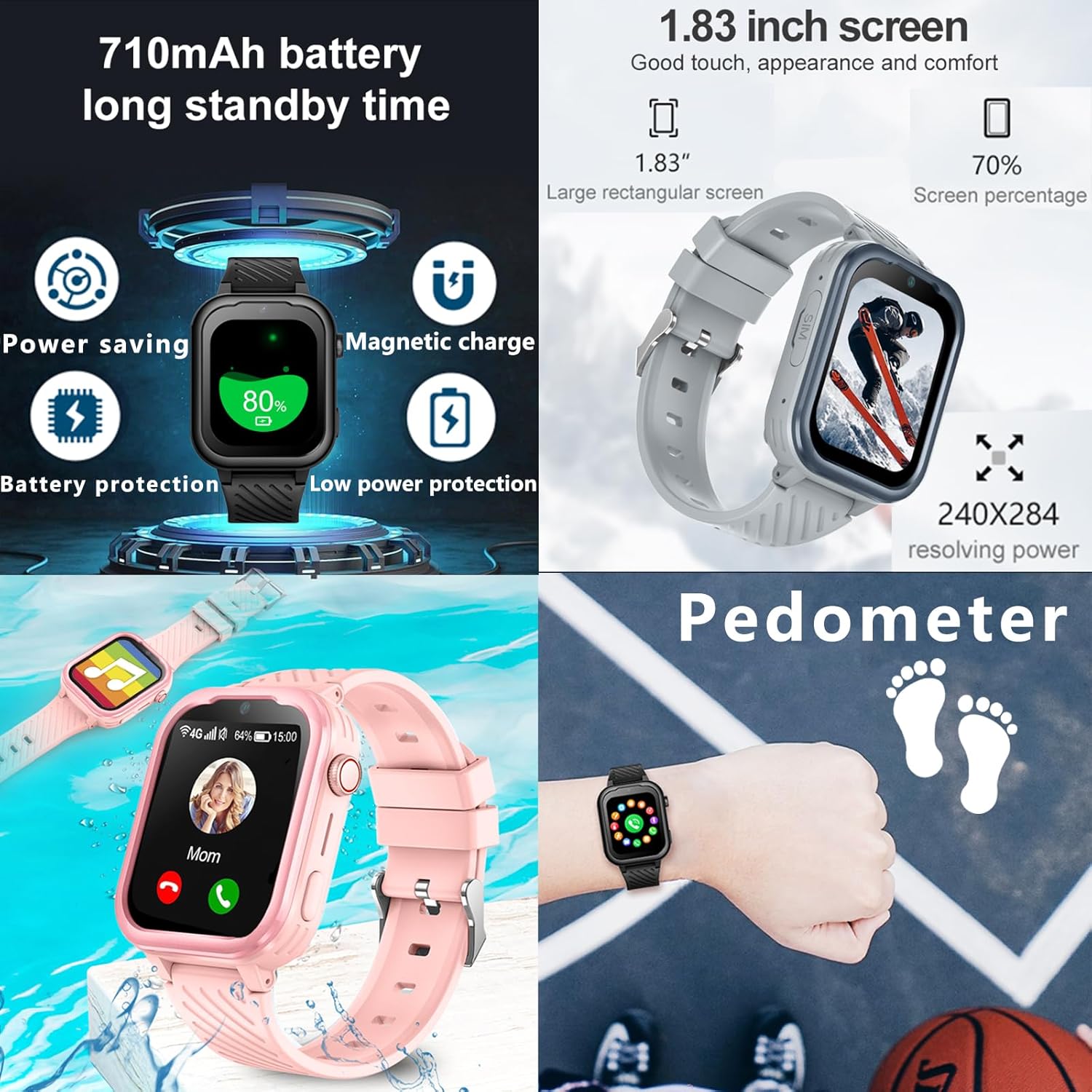 Wonlex KT15Pro 4G Kids Smartwa - Smartwatch Watch Whatsapp บทวิจารณ์และราคา