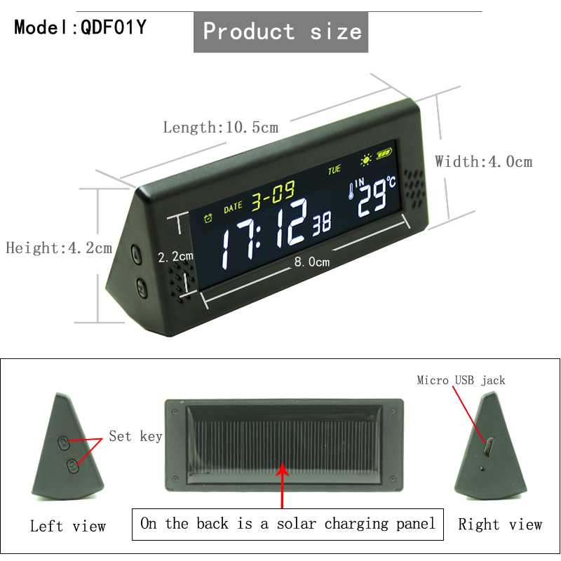 Solar Windshield Car Digital C - Watch Display Pillow บทวิจารณ์และราคา