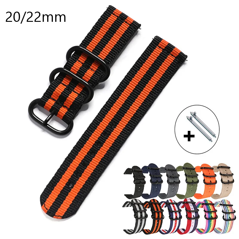 20mm  22mm Universal Nylon Wat - Smartwatch Army Watches For Men บทวิจารณ์และราคา