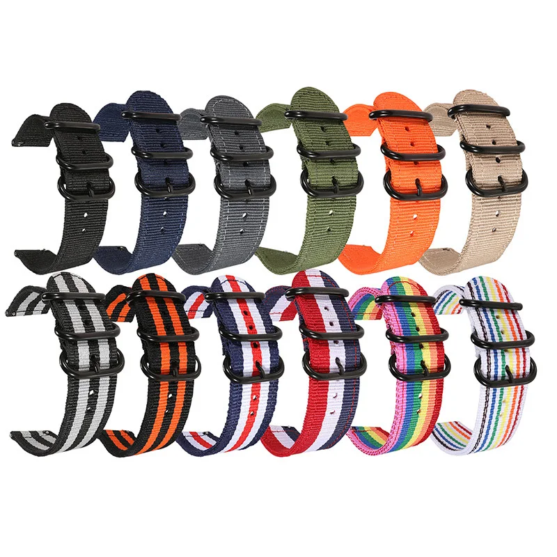 20mm  22mm Universal Nylon Wat - Smartwatch Army Watches For Men บทวิจารณ์และราคา