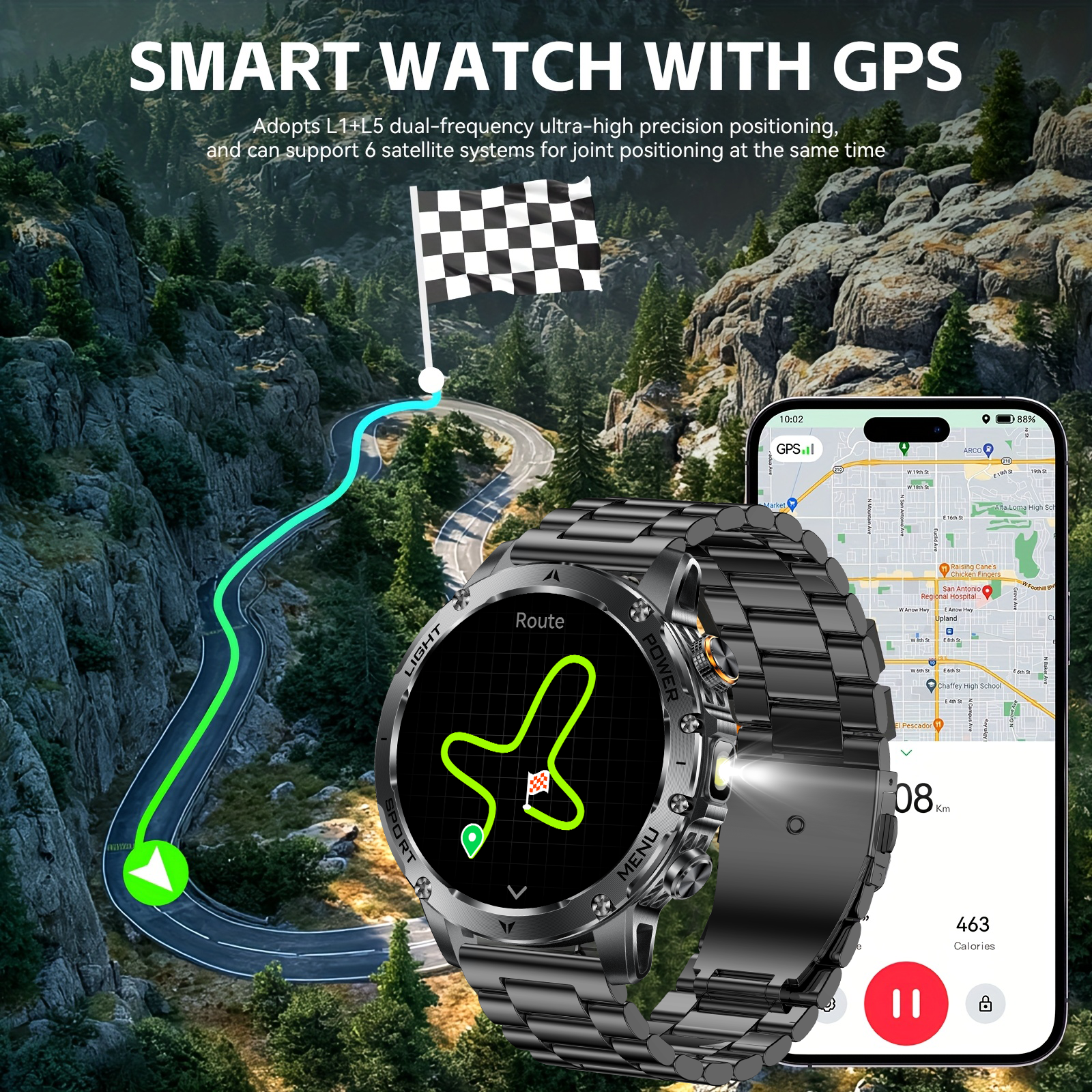 2025 New GPS Outdoor Sports Sm - Heart Rate Gps Watch บทวิจารณ์และราคา