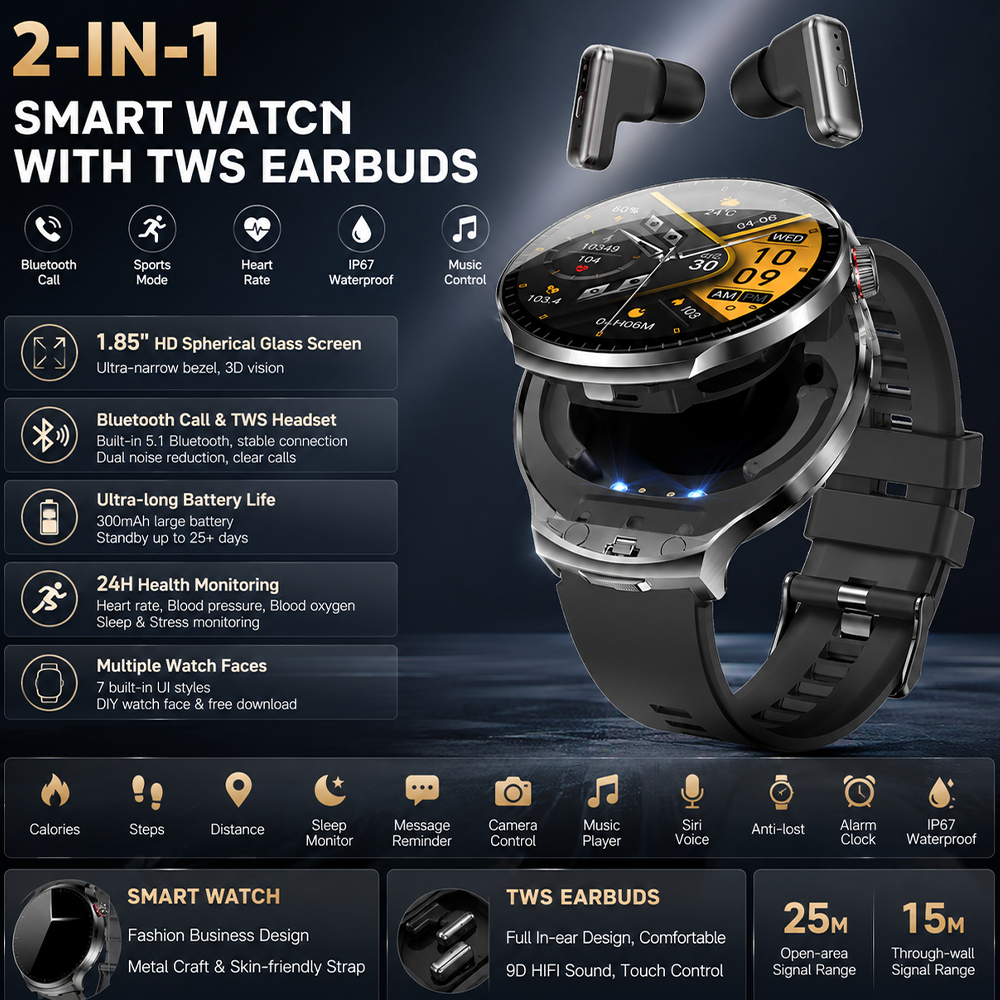 LIGE Men Smart Watch BT Call W - Smartwatch Noise Watches บทวิจารณ์และราคา