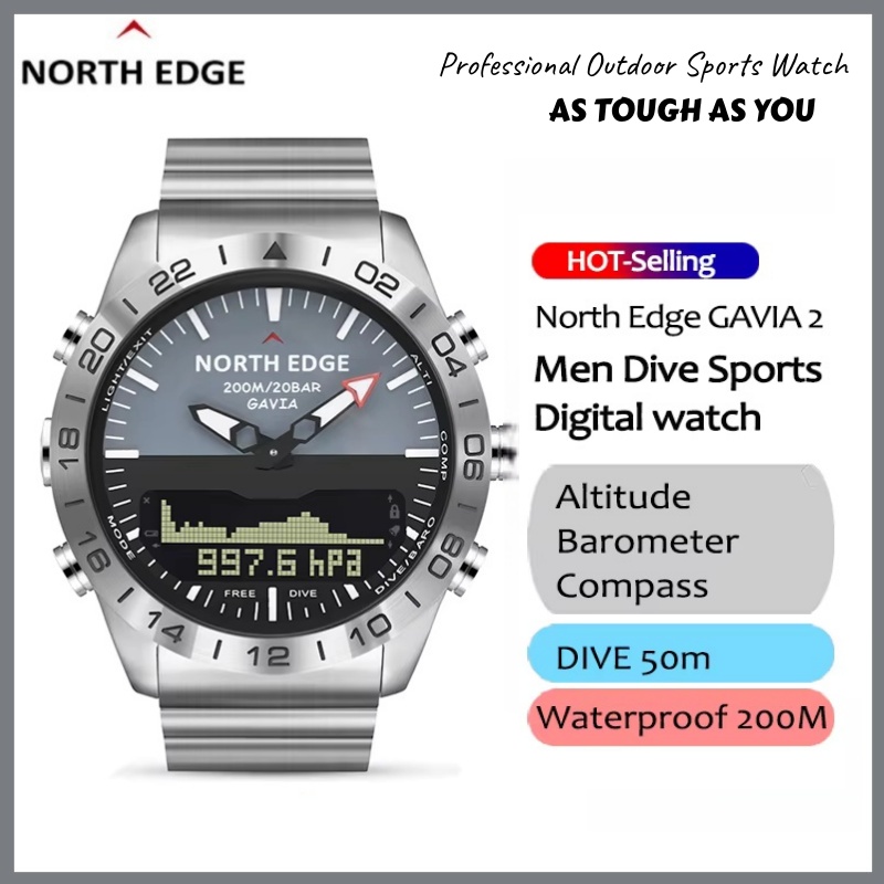 NORTH EDGE Luxury Men Smart Wa - Smartwatch Army Watches For Men บทวิจารณ์และราคา