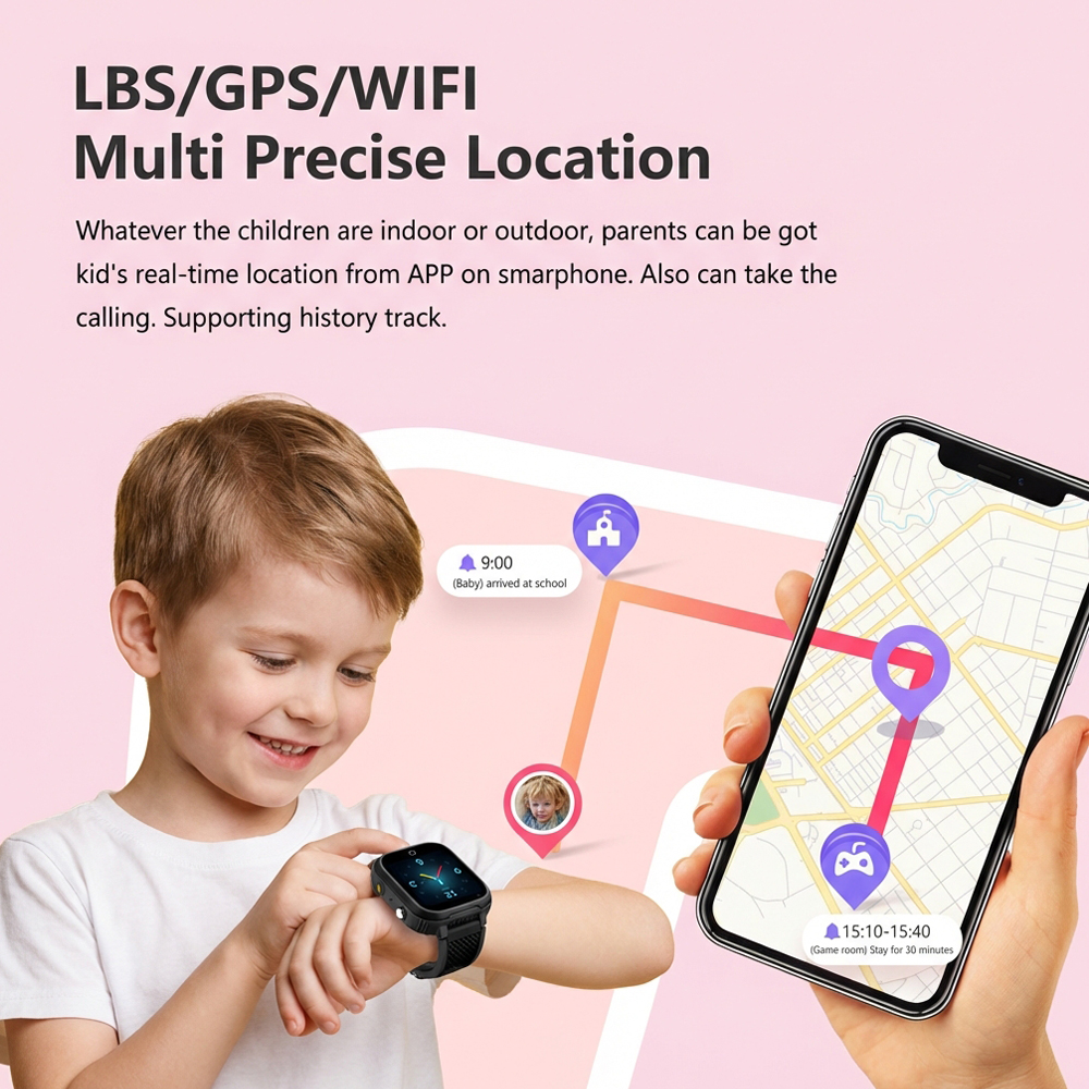 New Smart Watch Kids 4G GPS Tr - Smartwatch Watches Gift For Boys With Gps บทวิจารณ์และราคา