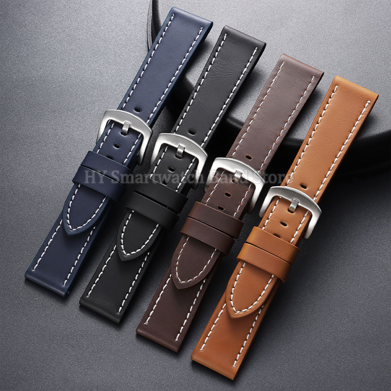 Vintage Leather Watch Band 18m - Smartwatch Army Watches For Men บทวิจารณ์และราคา