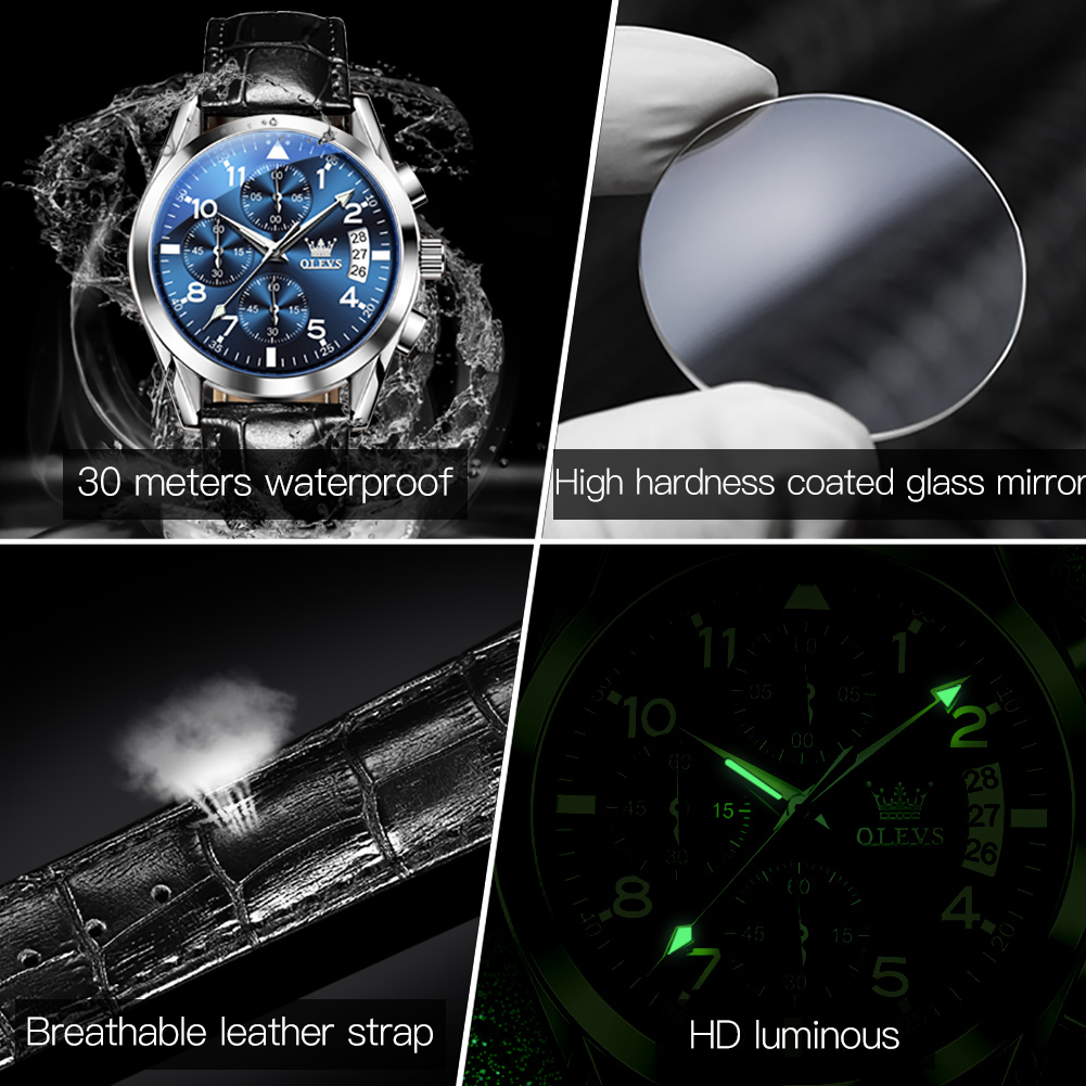 OLEVS 2878 Luxury Men's Watche - Smartwatch Watches For Men Brands บทวิจารณ์และราคา