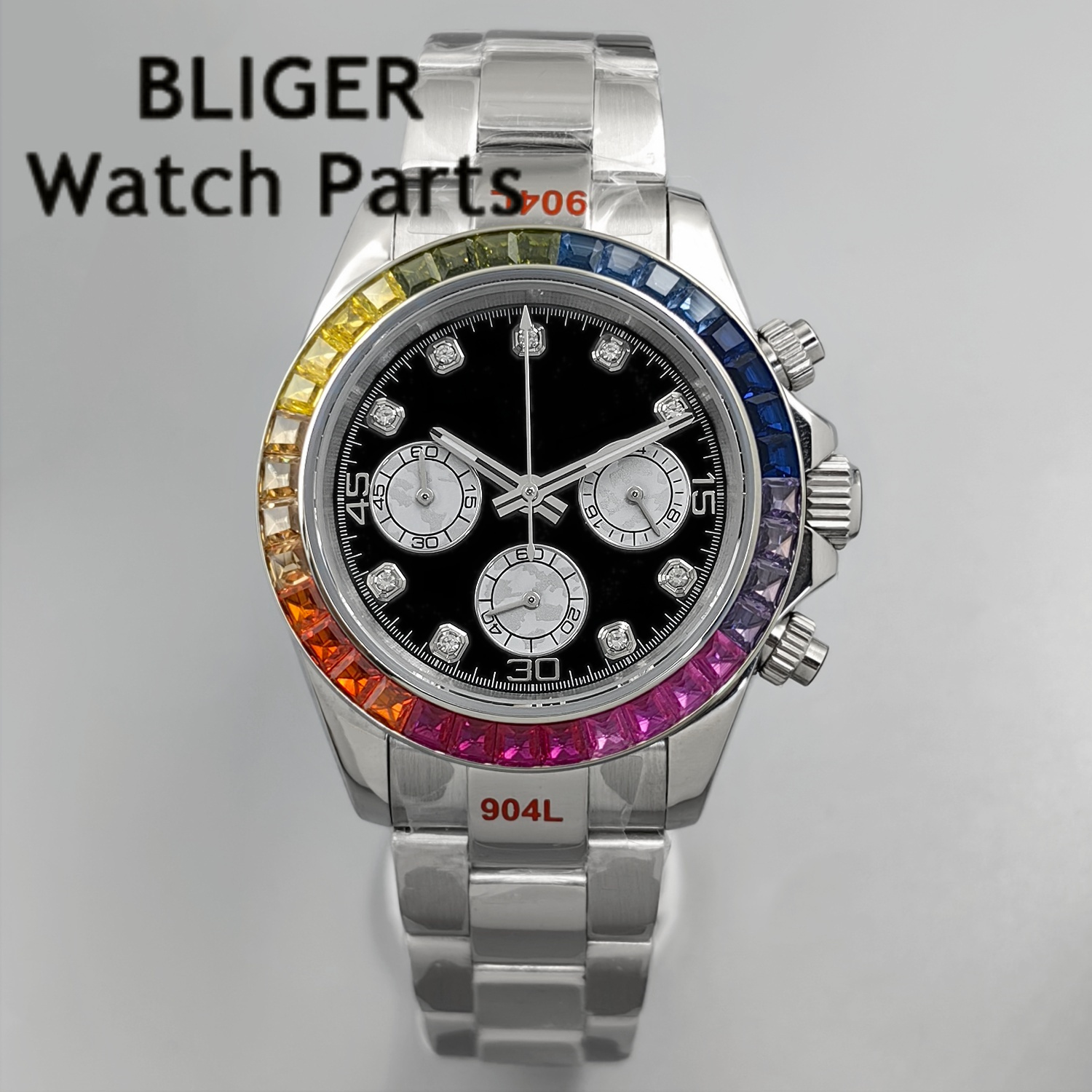 BLIGER Black Panda Dial Multic - Chronograph Sport Watch บทวิจารณ์และราคา