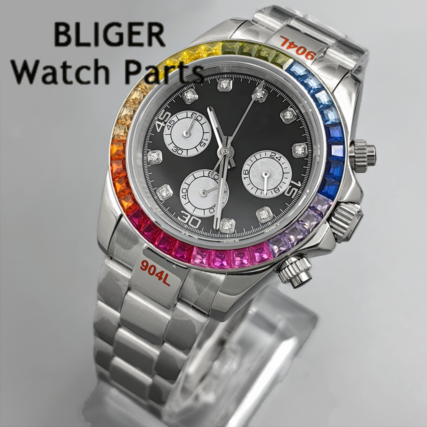BLIGER Black Panda Dial Multic - Chronograph Sport Watch บทวิจารณ์และราคา