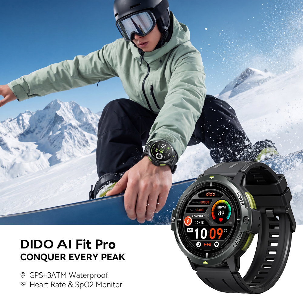 Dido AI Fit Pro GPS Smartwatch - Heart Rate Gps Watch บทวิจารณ์และราคา