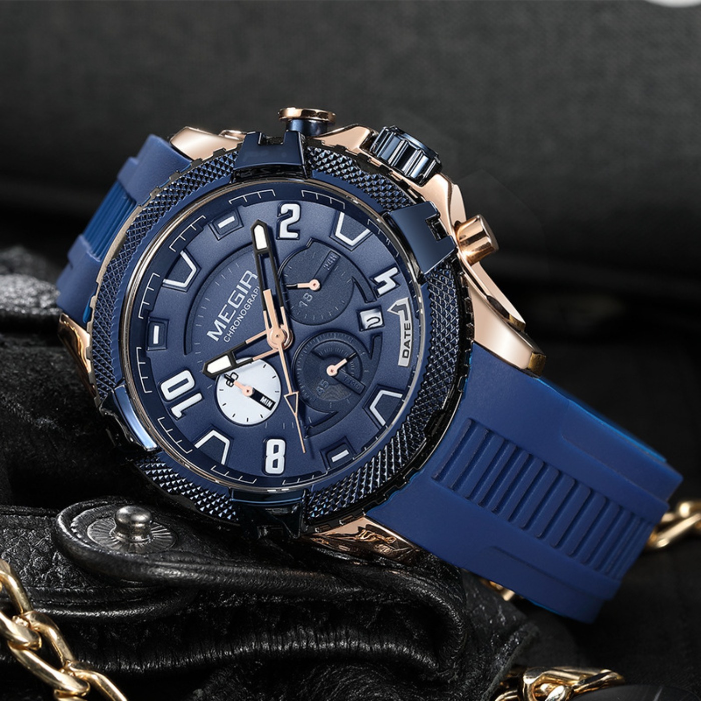 MEGIR 48MM Dial Chronograph Me - Chronograph Sport Watch บทวิจารณ์และราคา
