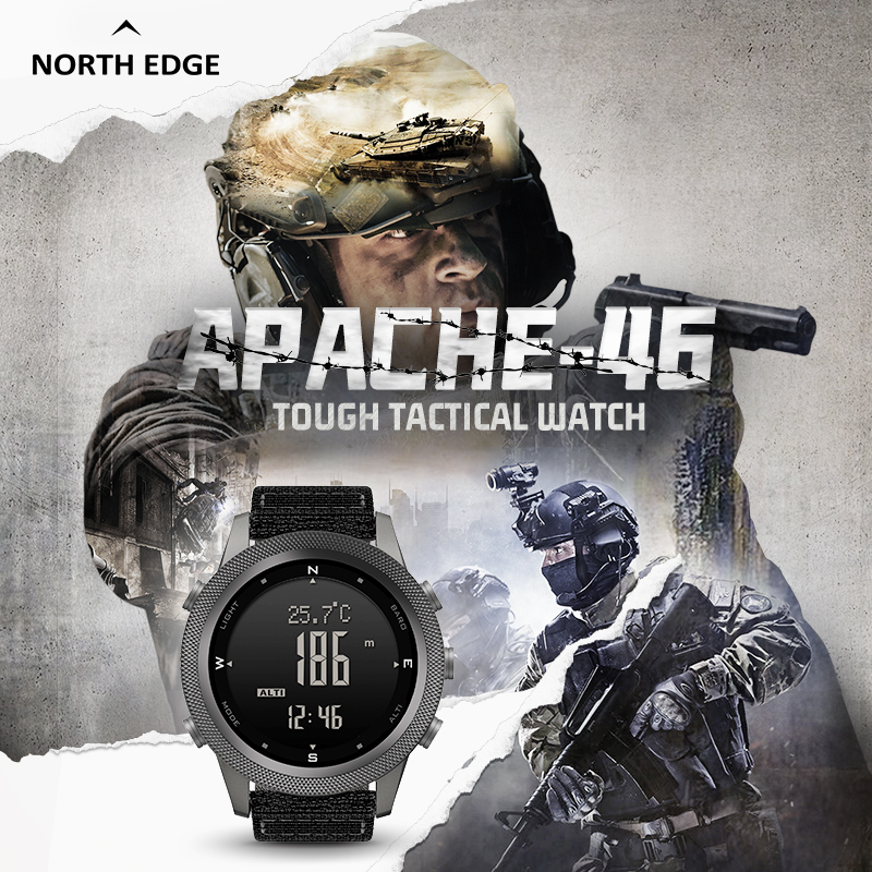 NORTH EDGE Apache46 Smart Digi - Smartwatch Watches For Men Digital บทวิจารณ์และราคา