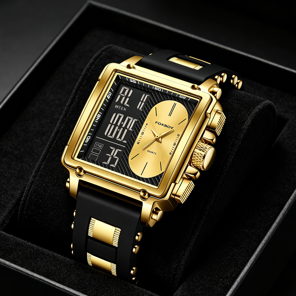LIGE Top Original Square Digit - Smartwatch Watches For Men Digital บทวิจารณ์และราคา