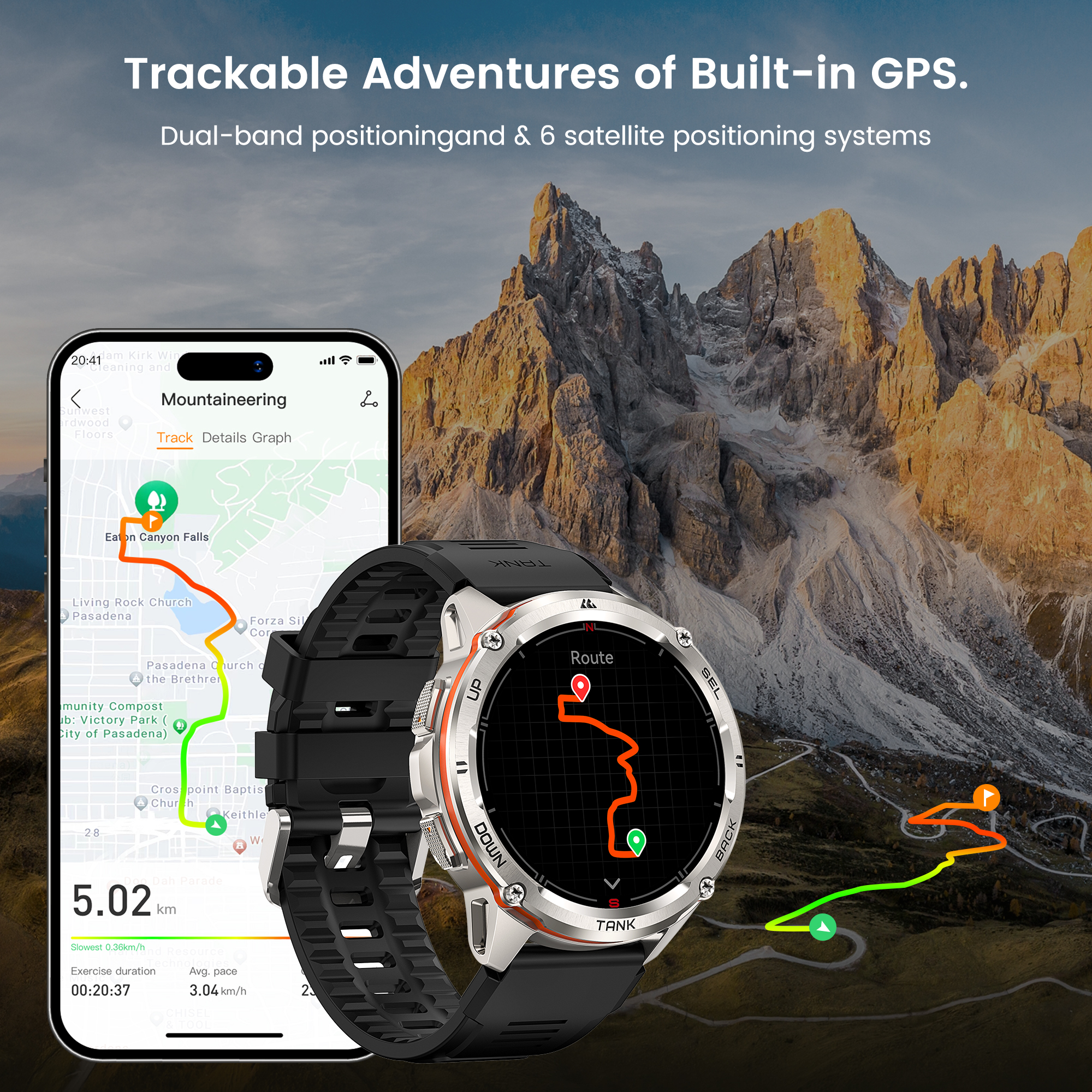 KOSPET TANK T3 Ultra Rugged GP - Smartwatch Rugged Watches For Men บทวิจารณ์และราคา