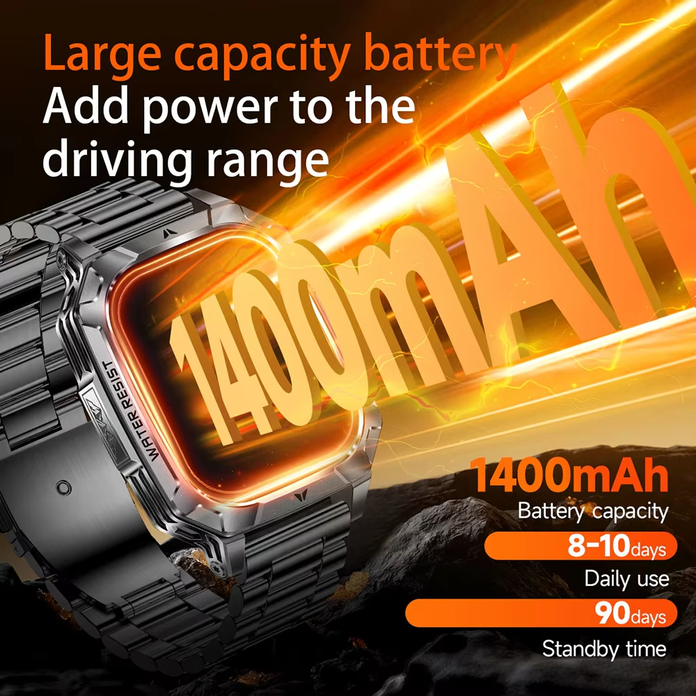 Hot Rugged Outdoor Smart Watch - Smartwatch Rugged Watches For Men บทวิจารณ์และราคา