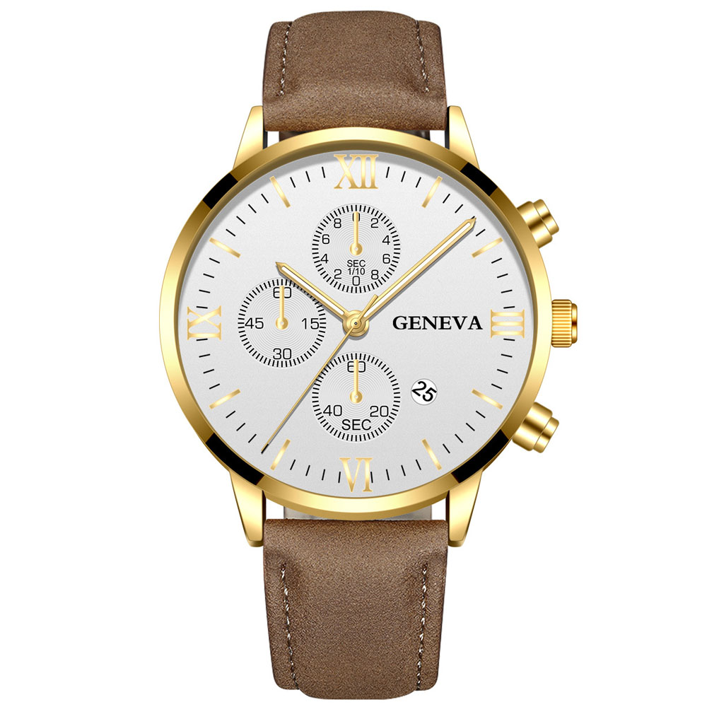 Geneva Fashion  Men Date Alloy - Smartwatch Watches For Men Brands บทวิจารณ์และราคา
