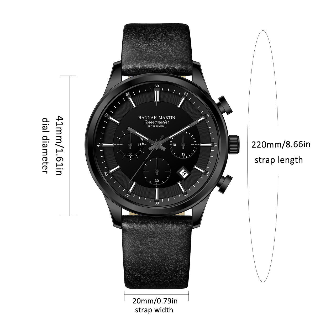 Hannah Martin Men Gift Box Men - Chronograph Sport Watch บทวิจารณ์และราคา