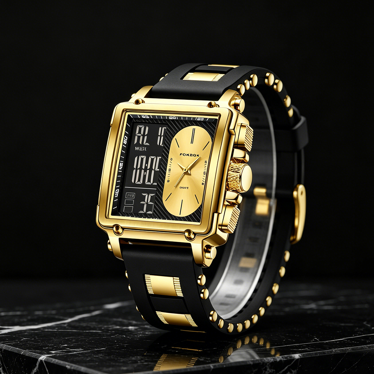 LIGE Top Original Square Digit - Smartwatch Watches For Men Digital บทวิจารณ์และราคา