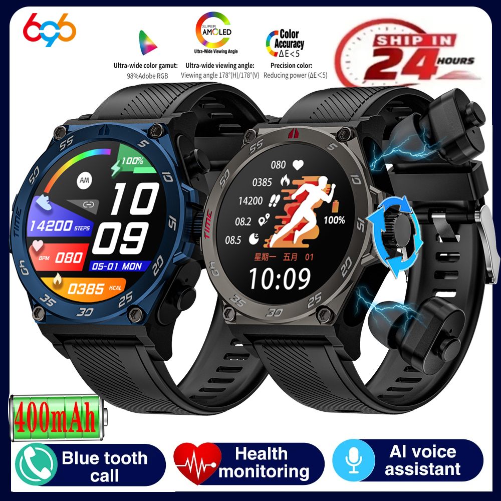 Clock 2 In 1 TWS Noise Reducti - Smartwatch Noise Watches บทวิจารณ์และราคา