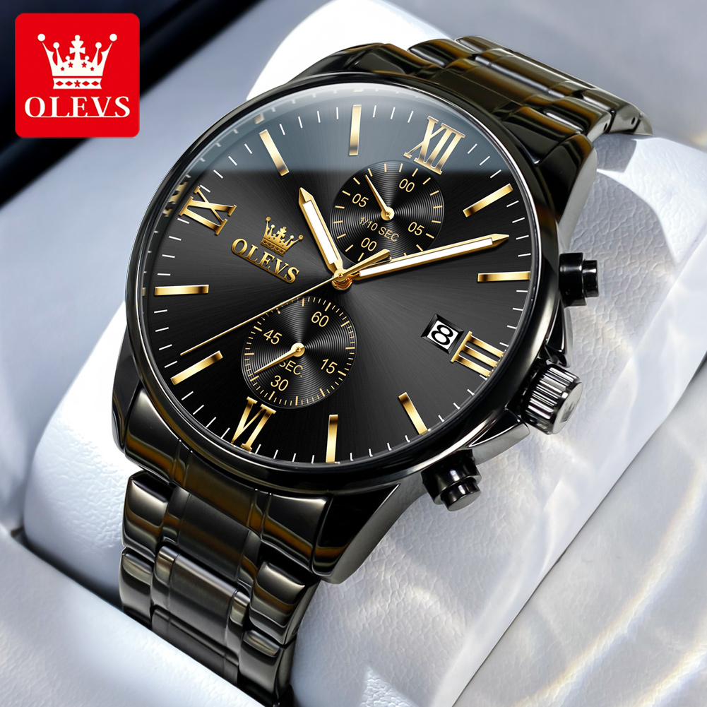OLEVS 2886 Classic Black Quart - Smartwatch Watches For Men Brands บทวิจารณ์และราคา