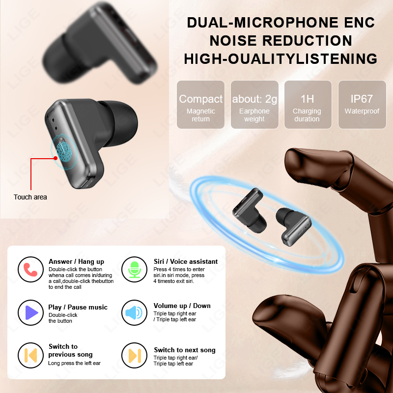 NEW Smart Watch Earphone Men T - Smartwatch Noise Watches บทวิจารณ์และราคา