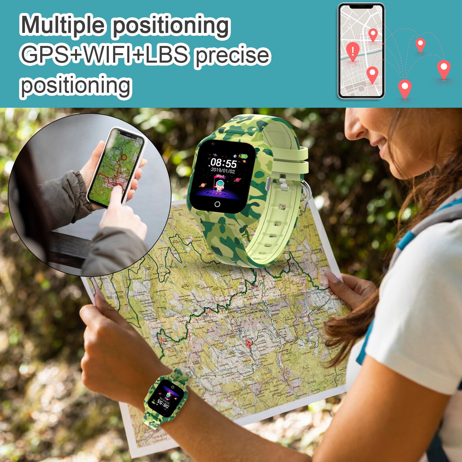 Wonlex 4G Children Smart Watch - Smartwatch Watch Whatsapp บทวิจารณ์และราคา