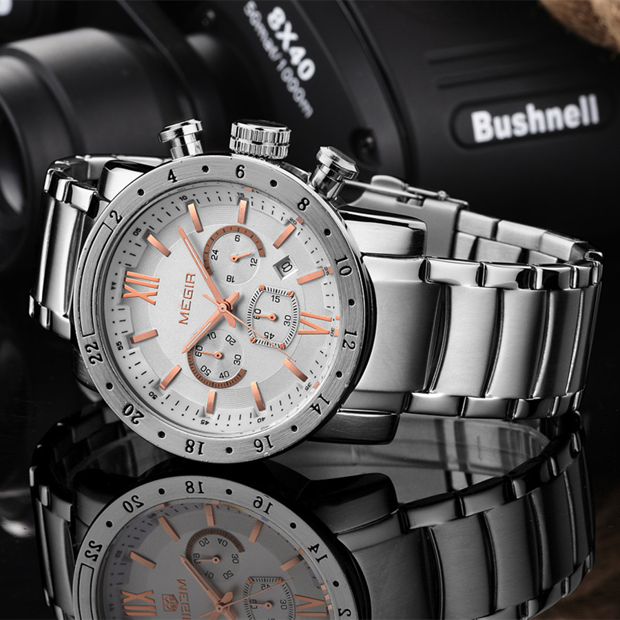 MEGIR Stainless Steel Casual W - Smartwatch Watches For Men Digital บทวิจารณ์และราคา