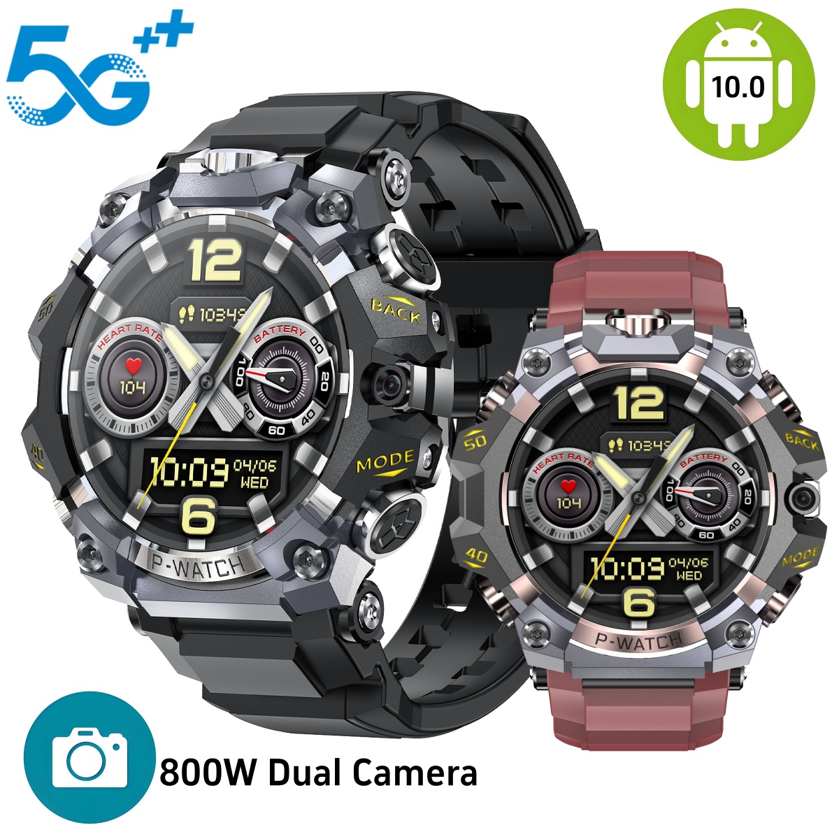 Q668 Smartwatch Android 10.0 1 - Heart Rate Gps Watch บทวิจารณ์และราคา