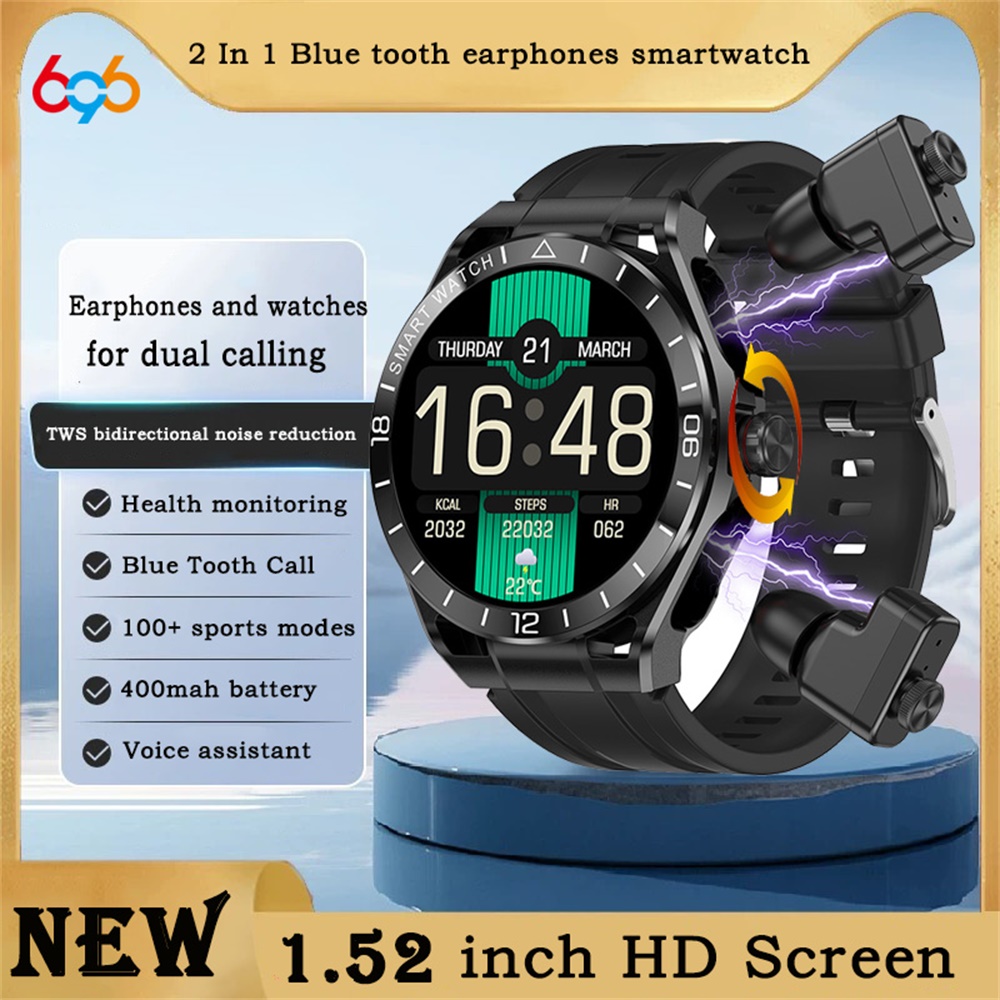 Smart Watch 2 In 1 Blue Tooth  - Smartwatch Noise Watches บทวิจารณ์และราคา