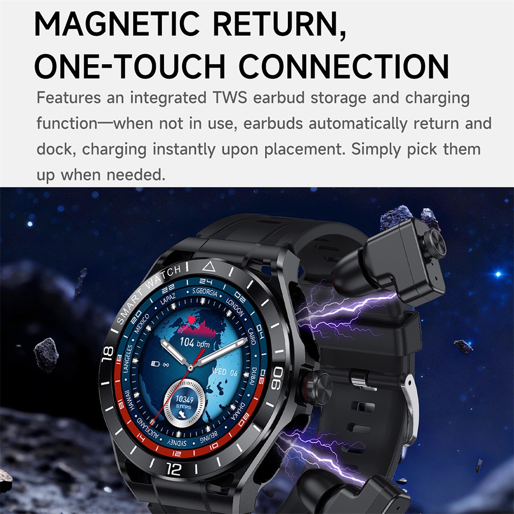 Smart Watch 2 In 1 Blue Tooth  - Smartwatch Noise Watches บทวิจารณ์และราคา