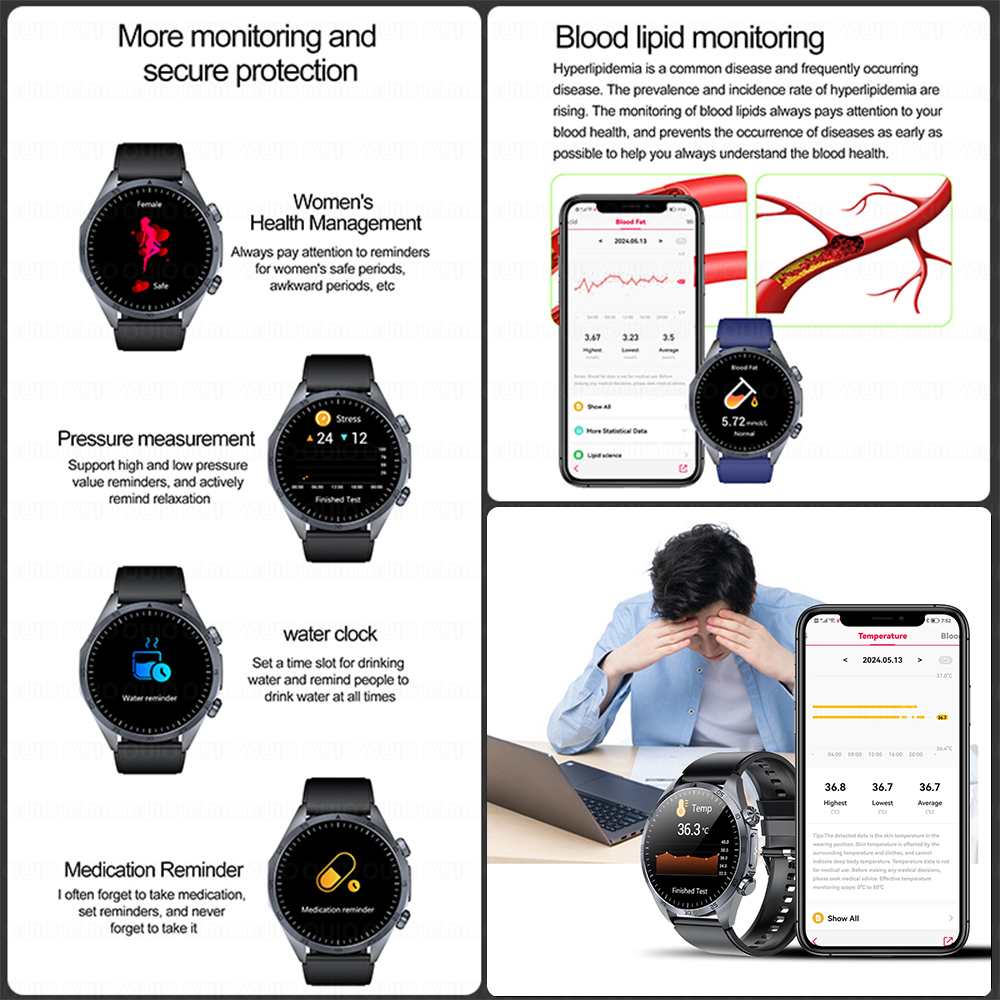 2026 Brand New upgrade Health  - Smartwatch Online Watches For Men บทวิจารณ์และราคา