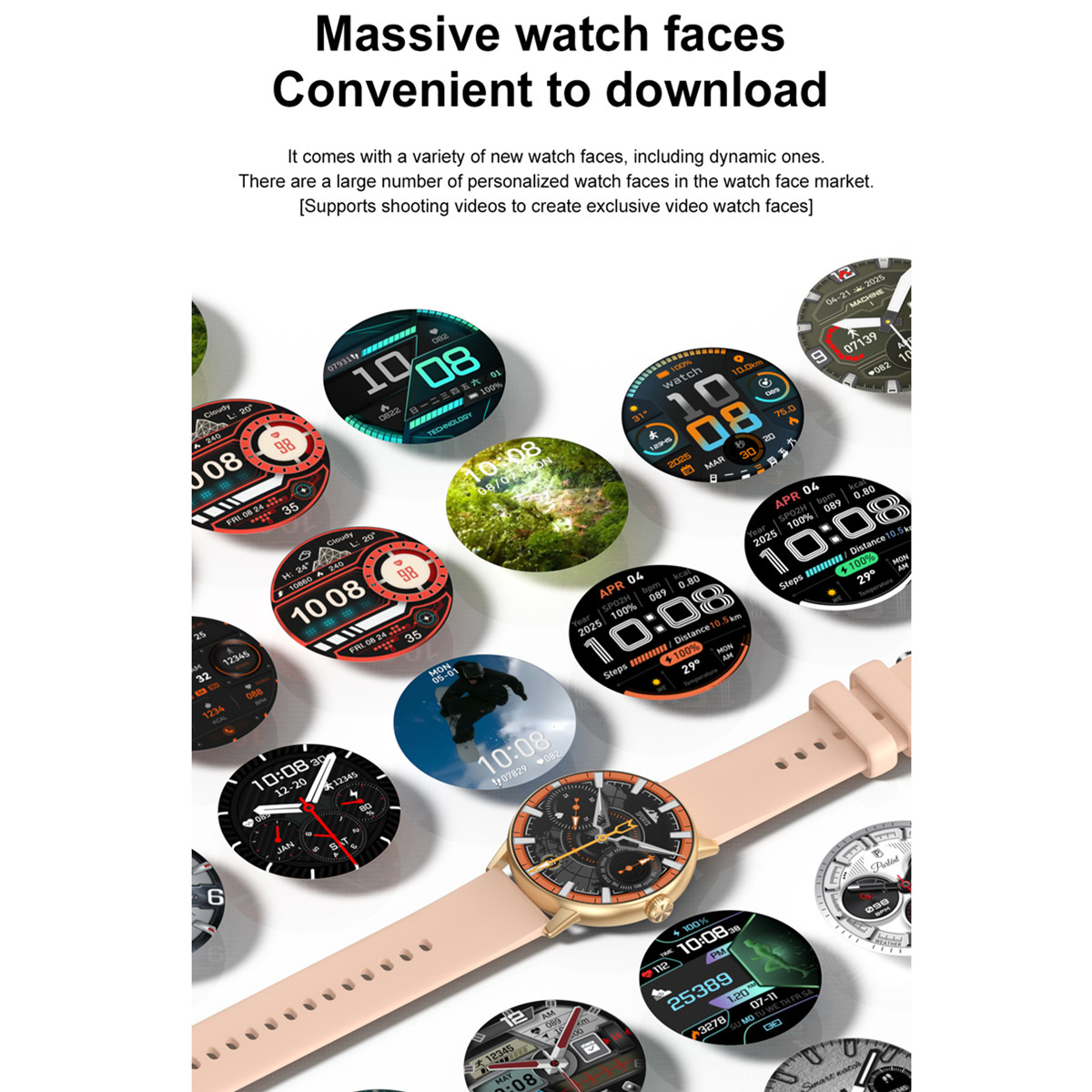 Ivanony Smart Watch Ladies 4GB - Smartwatch Watch Whatsapp บทวิจารณ์และราคา