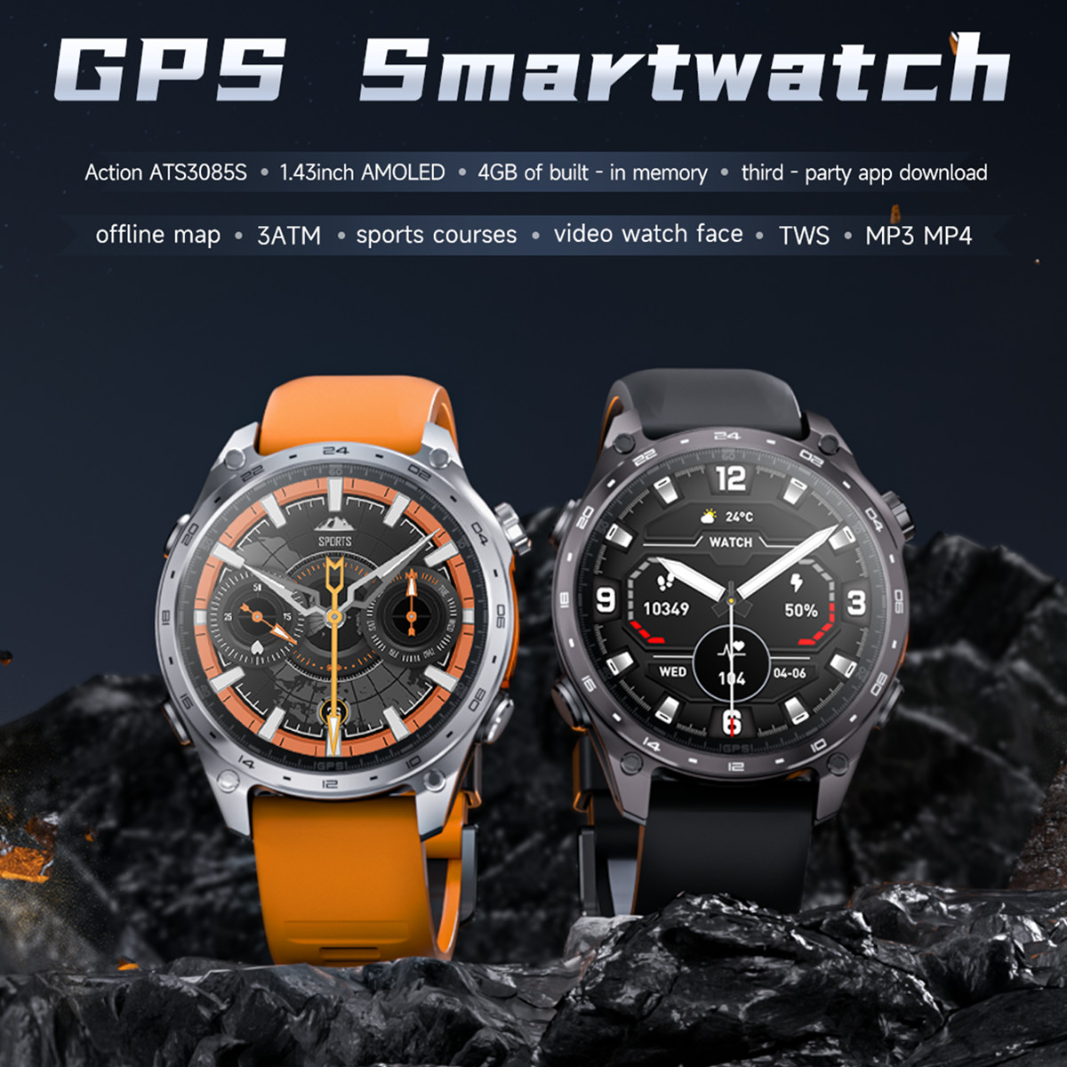 3ATM Waterproof Sports Smartwa - Smartwatch Watch Whatsapp บทวิจารณ์และราคา