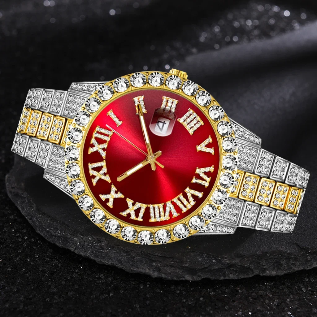 Iced Out Watch Men Luxury Bran - Smartwatch Watches For Men Brands บทวิจารณ์และราคา