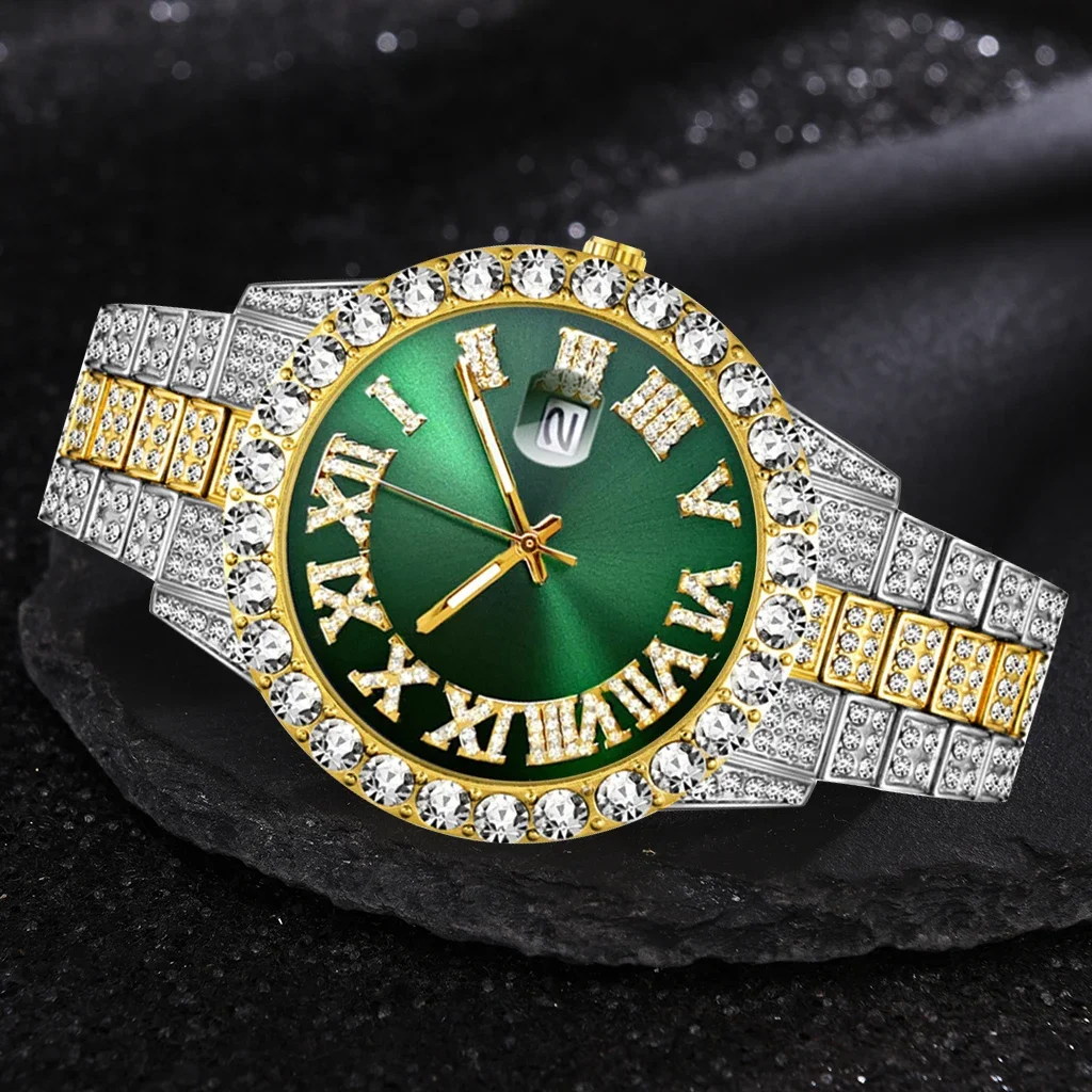 Iced Out Watch Men Luxury Bran - Smartwatch Watches For Men Brands บทวิจารณ์และราคา