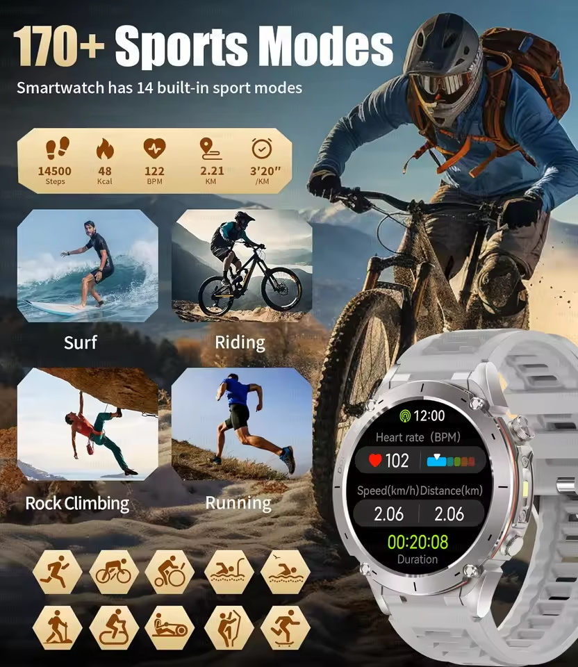 New Outdoors T-Rex 3 Military  - Heart Rate Gps Watch บทวิจารณ์และราคา