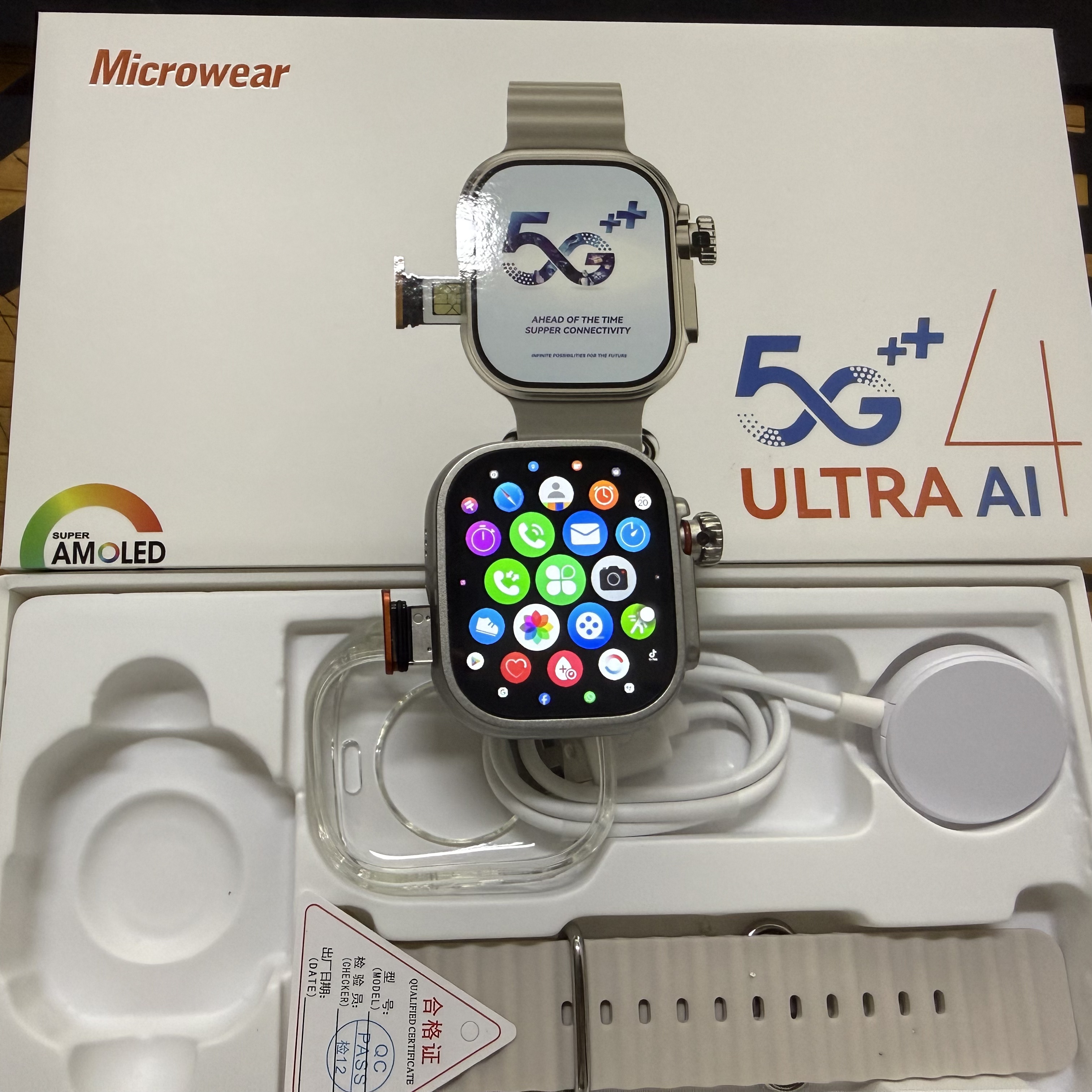Microwear Ultra Ai4 Smartwatch - Heart Rate Gps Watch บทวิจารณ์และราคา